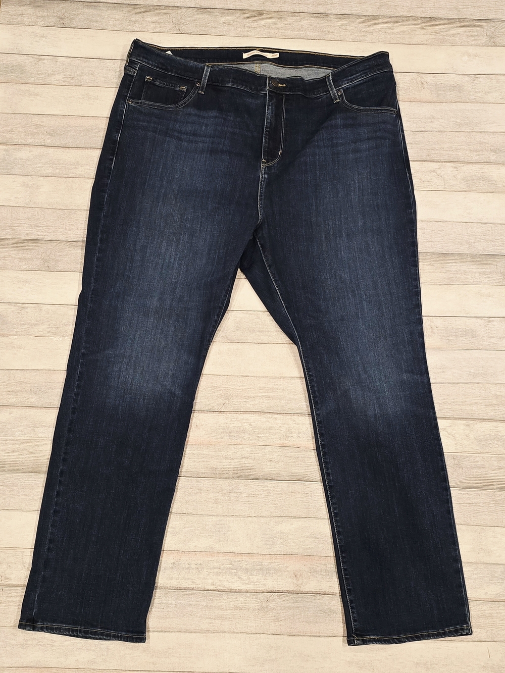 Levi's 724 High Rise Straight Jeans Blue Waist 20W